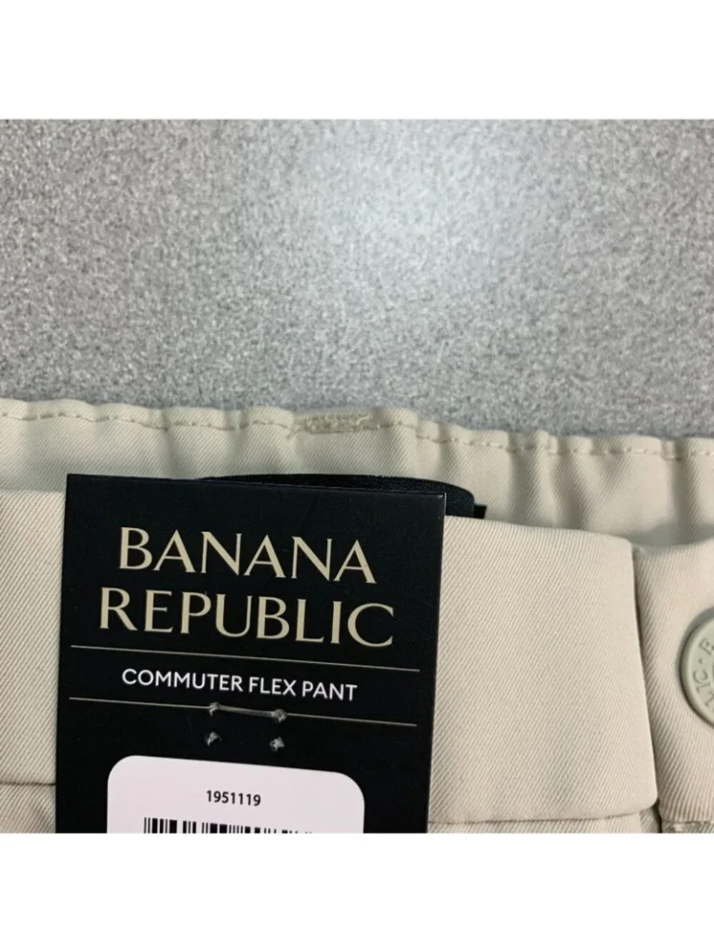 NWT Banana Republic Men’s 36X32 Beige Commuter Flex Tech Pants Polyester
